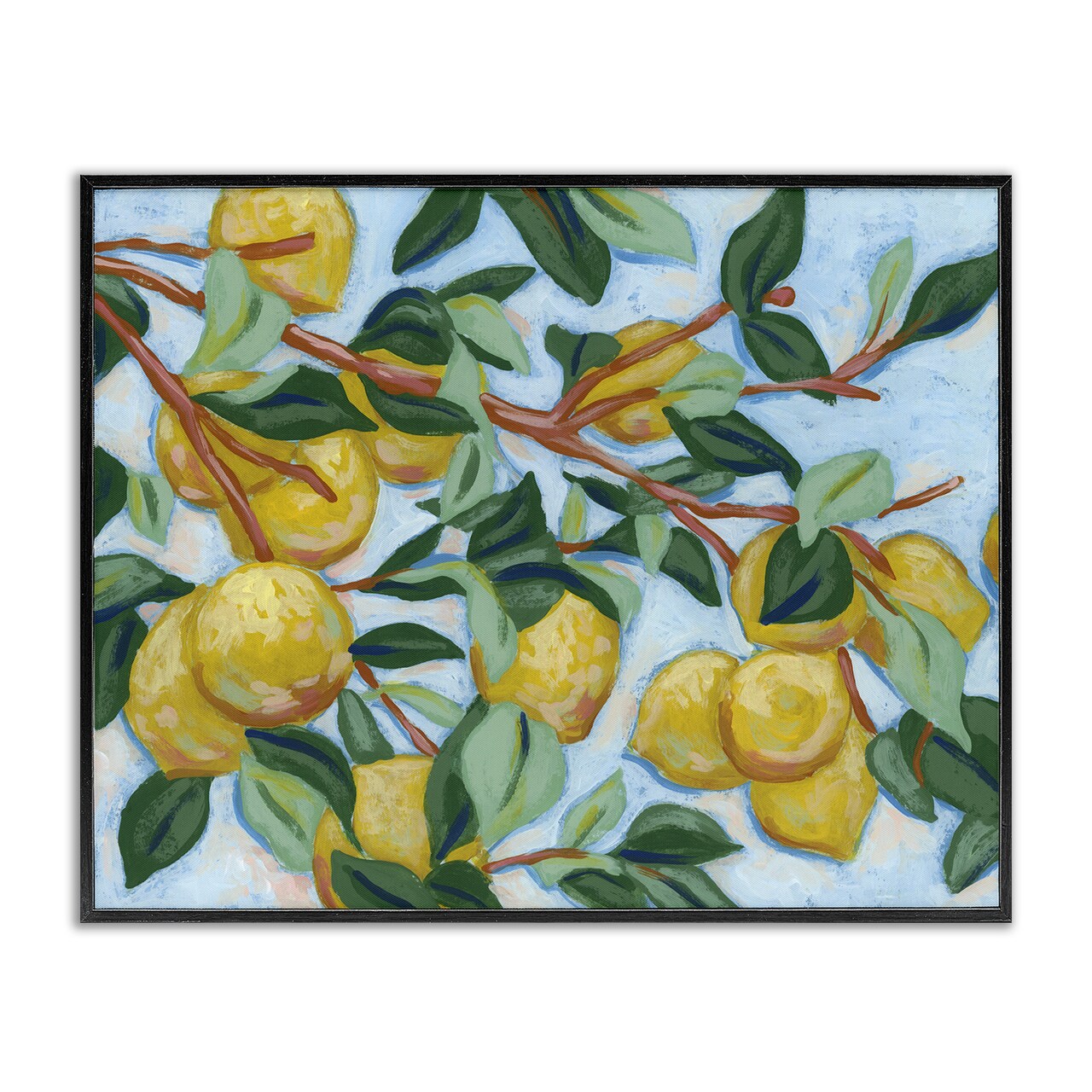 Stupell Industries Sunshine Citrus Tree Framed Giclee, design by June Erica Vess